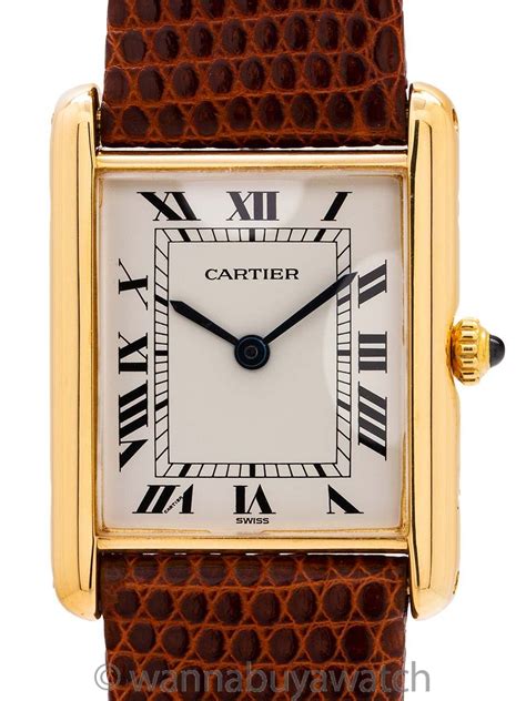 pre owned cartier tank watch